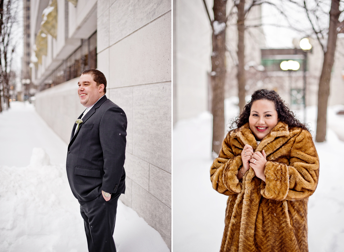 winter, wedding, ottawa, downtown, city hall, snow