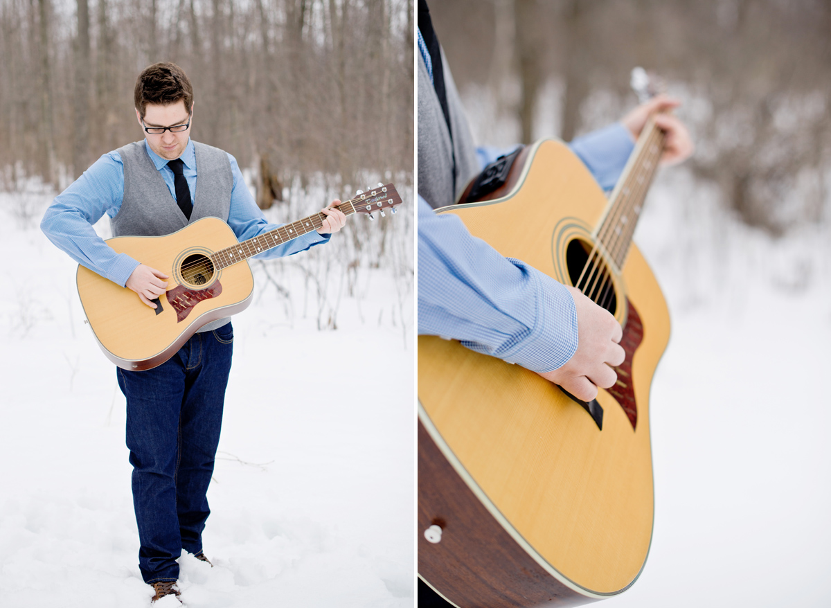 rustic, winter, engagement, kemptville