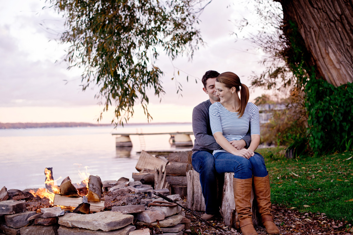 autumn, backyard, brockville, engagement, natural light, ottawa wedding photographer, PORTRAITS, st. lawrence river